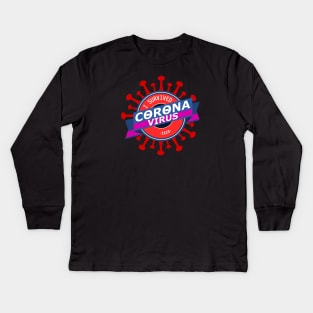 I Survived Coronavirus Kids Long Sleeve T-Shirt